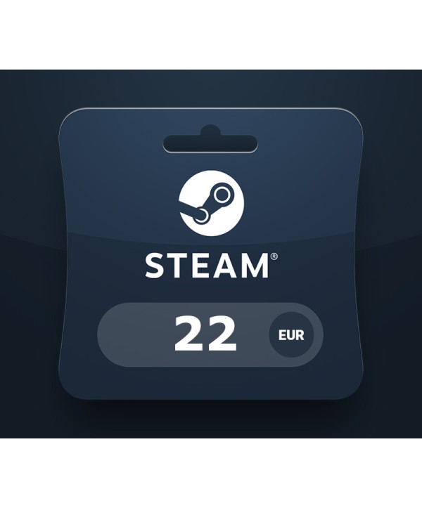 Steam Wallet Card €22 Activation Code Steam Key EUROPE